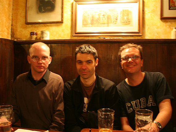 Dave & Tony from Autons recording their 'Autons Special' with Andy - 19/3/09