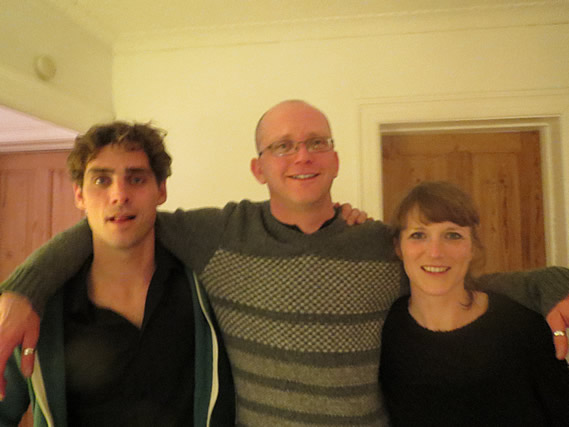 Andy hangs out with Nikolaj Bundvig and Line Sørensen of Alex Canasta at their Copenhagen flat after interviewing them for his April 2013 show - 27/2/13